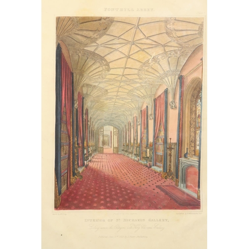 166 - Hand-Coloured Frontis: Rutter (John) Delineations of Fonthill and its Abbey, folio Lond. 1823. First... 