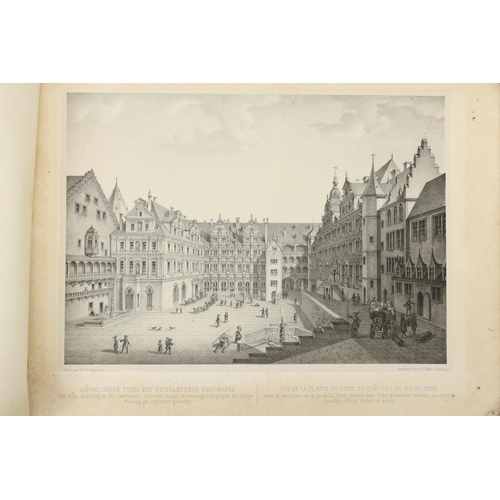 170 - Fine Sepia Plates: Souvenir de Heidelberg, published by Ch. de Gramberg. Oblong folio c. 1850. 17 fu... 