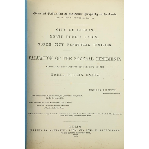 180 - City of Dublin: Griffith (Richard) General Valuation of Rateable Property in Ireland, City of Dublin... 