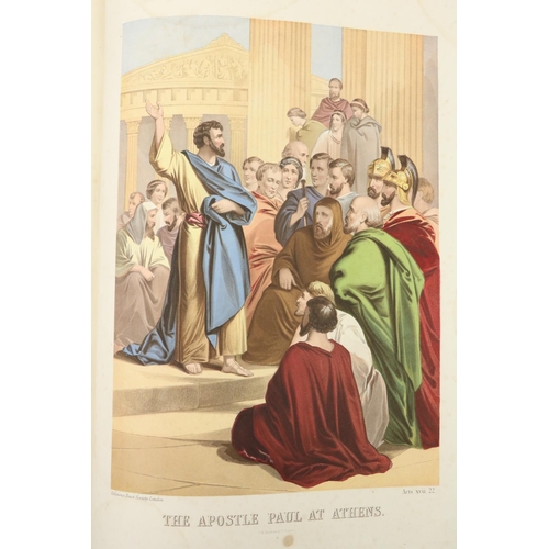 185 - With Attractive large Coloured PlatesReligious Tract Society - Bible Pictures, lg. folio London (Kro... 