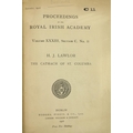 R.I.A. - Lawlor (H.J.) The Cathach of St. Columba, roy 8vo D (R.I.A. Proceedings) 1916. Uncut, orig.... 