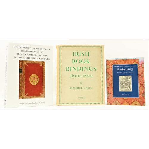 61 - Craig (Maurice) Irish Bookbindings 1600 - 1800, folio Lond. 1954. First Edn., cold. & other plts... 