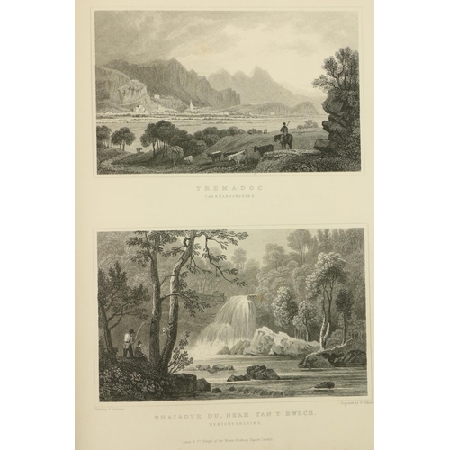 65 - Engraved Plates: Gastineau (Henry) Wales Illustrated (North & South), 2 vols. (4to L. Jones &... 