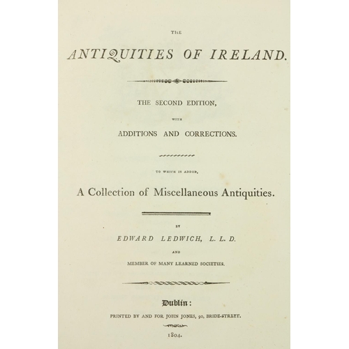 76 - With Unusually Clean Plates Ledwich (Edward) Antiquities of Ireland, lg. 4to D. 1803. Second Edn., e... 