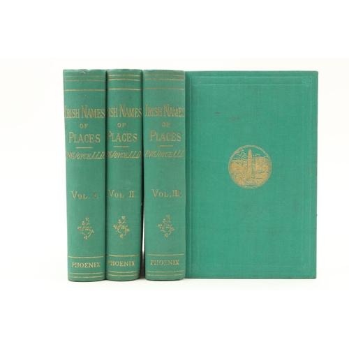 92 - Joyce (P.W.) Irish Names of Places, 3 vols. Dublin (Phoenix) n.d. Orig. cloth, gilt. V. clean set. (... 