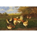 19th Century Continental School'Poultry Foraging at the edge of a Field,' O.O.B., and its companion ... 
