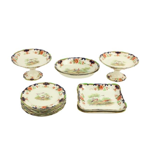 29 - A 14 piece Royal Doulton Dessert Service, comprising a pair of oval boat shaped Serving Bowls, a pai... 