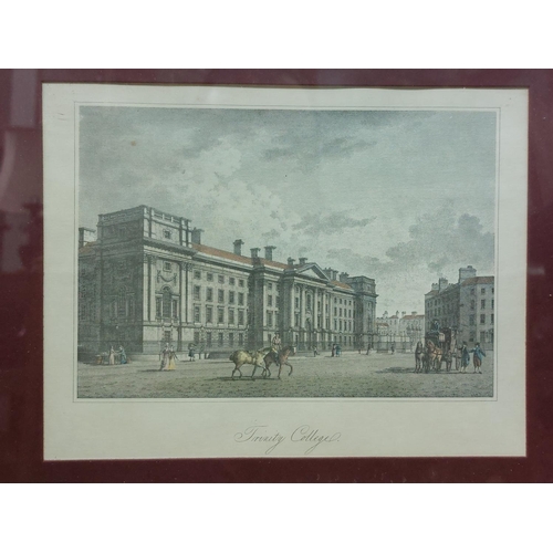 464 - After S.C. HallPrints: Four coloured Views in Dublin, to include:* Bank of Ireland* Trinity College*... 