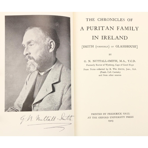 217 - Co. Offaly: Genealogy: Nuttall-Smith (G.N.) The Chronicles of a Puritan Family in Ireland [Smith (Fo... 