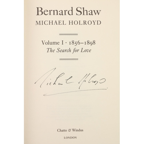 318 - Signed Copy[G.B. Shaw] Holroyd (Michael) Bernard Shaw, 1856-1898, 1898-1918, & 1918-1950, 5 vols... 