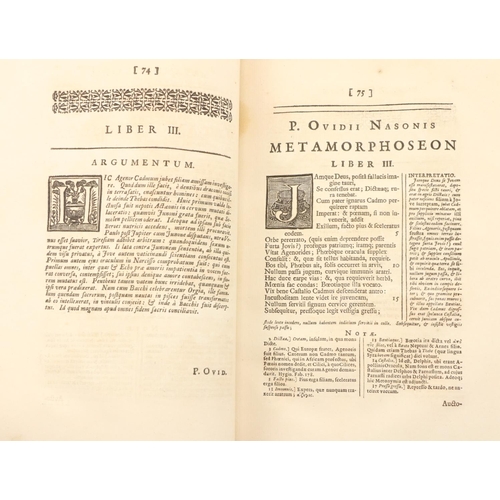 322 - Very Fine Grierson PrintingOvid - Publii Ovidii Nasonis Metamorphoseon Libri XV, Interpretatione &am... 