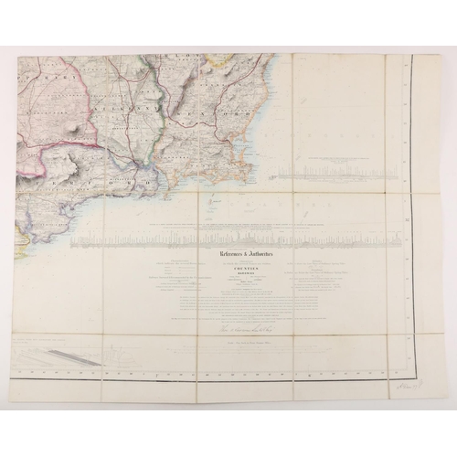 323 - Map: Railway Commissioners: A General Map of Ireland to Accompany the Report of the Railway Commissi... 