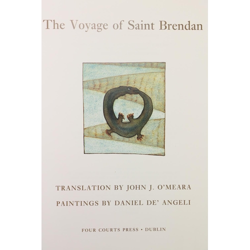 338 - O'Meara (John J.)trans. The Voyage of Saint Brendan, lg. 4to Dublin (Four Courts) 1994. First Edn., ... 