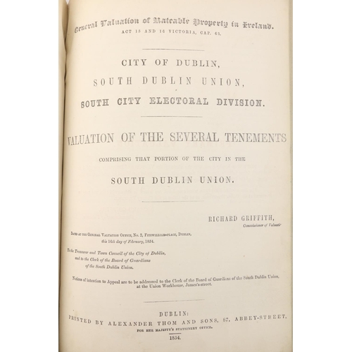 347 - Co. Dublin: Griffith (Richard) Valuation of Rateable Property in Ireland - City of Dublin - North Du... 