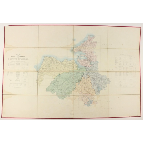 378 - All Fully Hand-ColouredIrish Maps: Index to the Townland Survey of the County of Sligo, folding line... 