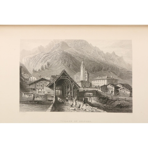 413 - Beattie (Wm.) & Bartlett (W.H.) Switzerland Illustrated, 2 vols. in one, lg. 4to Lond. 1836. Fir... 