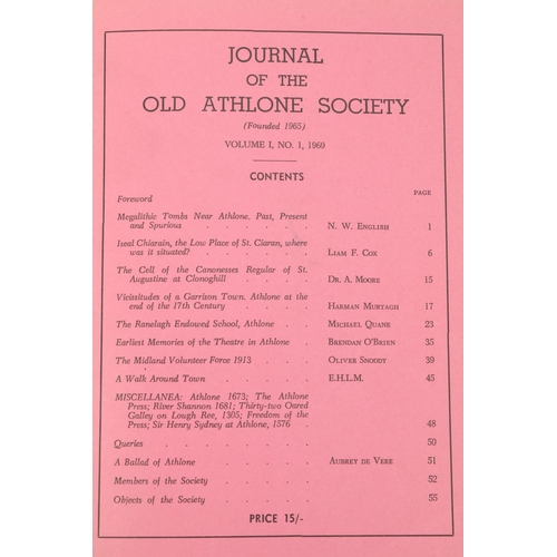 229 - Periodical:  English (N.W.) Journal of the Old Athlone Society, Vol. I No. 1 - Vol. II No. 8, togeth... 