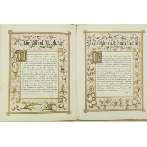 236 - Attractive Illuminated Volume: Stanesby (Samuel) The Bridal Souvenir, sm. 4to Lond. (Griffith & ... 