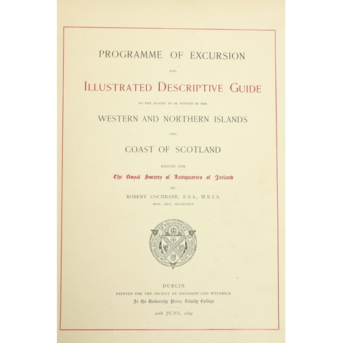 248 - R.S.A.I.: Cochrane (Rob.) Programme of Excursion and Illustrated Descriptive Guide to ... Western an... 