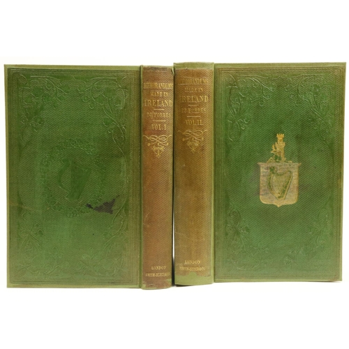 373 - Forbes (John)  Memorandums Made in Ireland in the Autumn of 1852, 2 vols. 8vo Lond. 1853. First Edn.... 