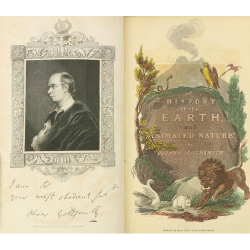 399 - With Attractive Coloured PlatesGoldsmith (Oliver) A History of the Earth and Animated Nature, 4 vols... 