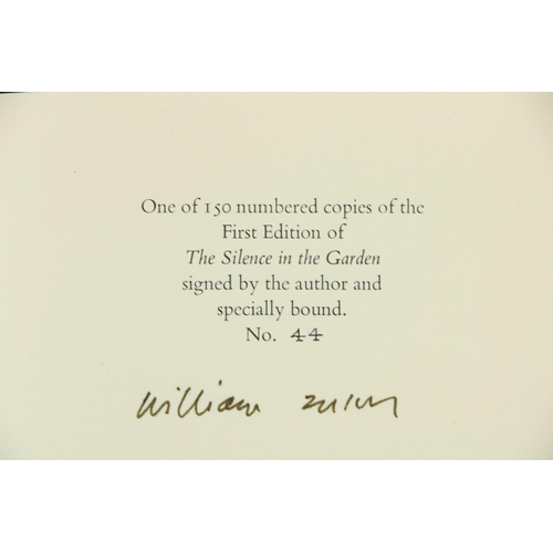 455 - Signed Limited EditionsTrevor (William) The Silence in the Garden, 8vo L. (The Bodley Head) 1988, Si... 