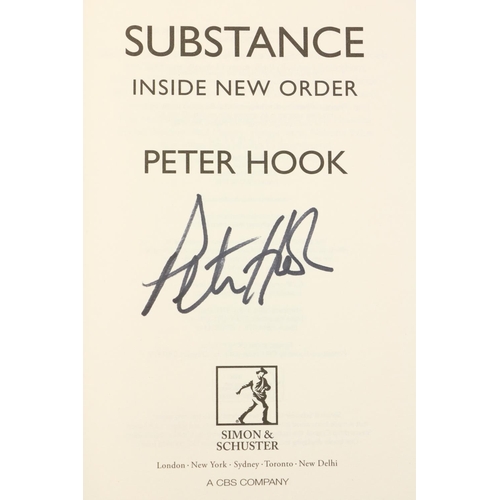 461 - Autobiographies: Hook (Peter) Inside New Order - Substance, 8vo L. (Simon & Schuster) 2016, Sign... 