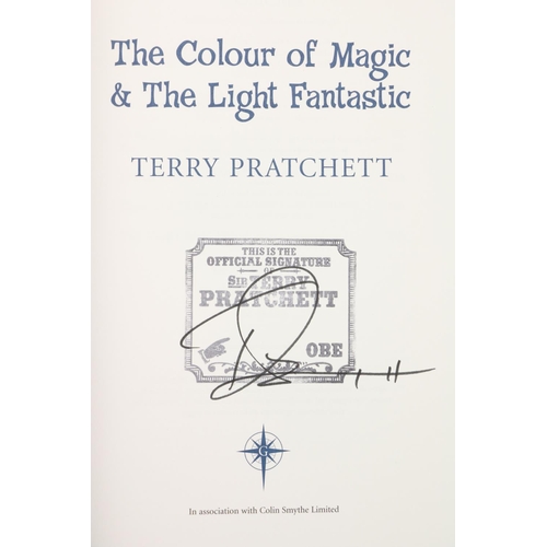 467 - Pratchett (Terry) The Colour of Magic and the Light Fantastic, 8vo, L. (Orion) 2008, Signed by Terry... 