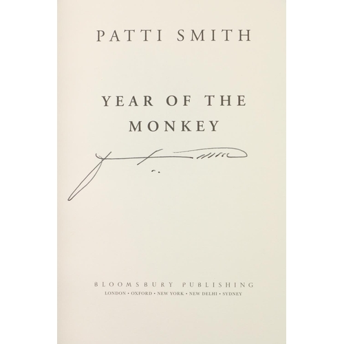 468 - Smith (Patti) Year of the Monkey, 8vo, L. (Bloomsbury) 2019, Signed, illus., cloth and d.j.; Tartt (... 