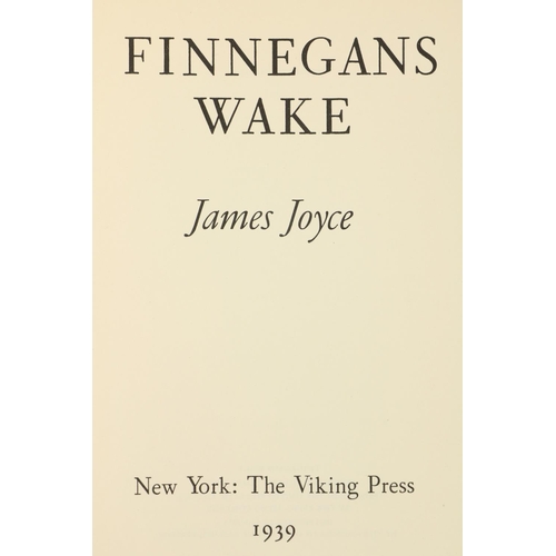 534 - First American EditionJoyce (James) Finnegans Wake, 8vo, N.Y. (The Viking Press) 1939, First U.S. Ed... 