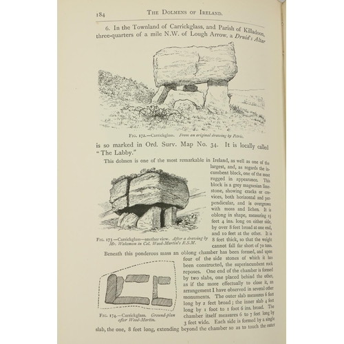 551 - Borlase (Wm. C.)  The Dolmens of Ireland, 3 vols. roy 8vo London 1897. First Edn., red & bl. tit... 