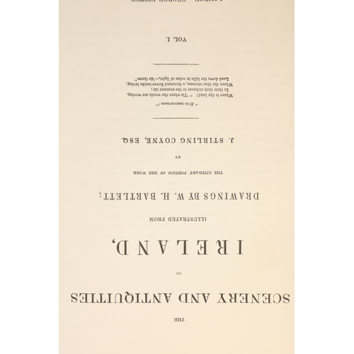 555 - Bartlett (W.H.) The Scenery and Antiquities of Ireland, 2 vols. lg. 4to Lond. n.d. First Edn., 2 eng... 