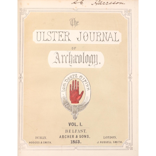 559 - Ulster Periodical: The Ulster Journal of Archaeology, Vols. 1 - 9, complete, together 9 vols. 4to Be... 