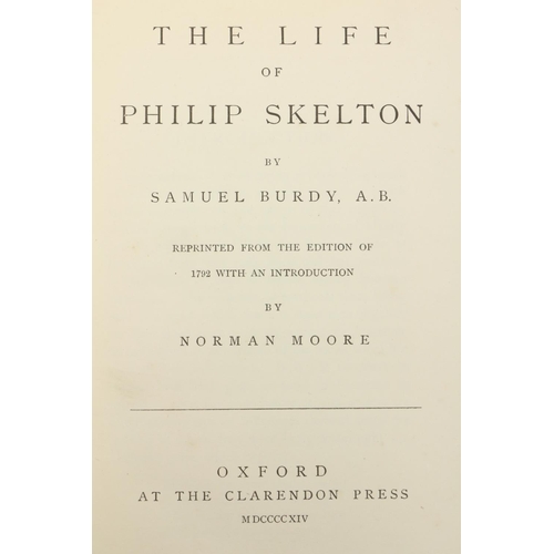 617 - Inscribed by The Countess [Gore Booth (Constance)] Burdy (S.) The Life of Philip Skelton, 8vo Oxford... 