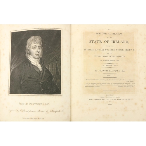 650 - *THIS LOT IS WITHDRAWN *Very Fine SetPlowden (Francis) An Historical Review of the State of Ireland,... 