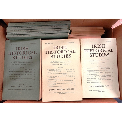 698 - Periodical:  Edward (D.), Moody (T.W.) & others, Editors, Irish Historical Studies, Nos. 10-58 (... 