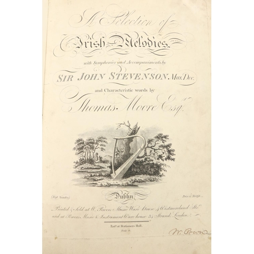 787 - Music etc: Moore (Thos.) & Stevenson (Sir J.) A Selection of Irish Melodies, First & Second ... 