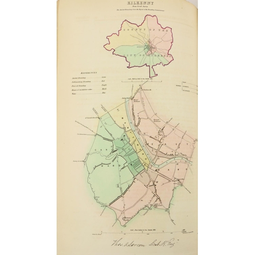 792 - With 76 Hand-Coloured MapsHouse of Commons:  Municipal Corporation Boundaries (Ireland), Copy of Ins... 