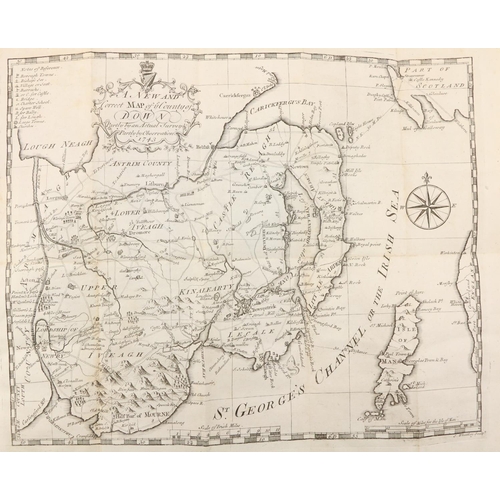 706 - Smith (Chas.) & Harris, eds. The Ancient and Present State of the County of Down, 8vo Dublin 174... 