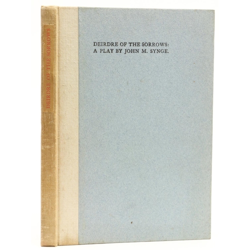 730 - Cuala Press:  Synge (J.M.)  Deirdre of the Sorrows; A Play, 8vo Churchtown (Cuala Press) 1910.  Firs... 