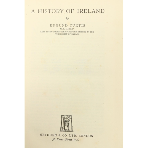 736 - Curtis (Ed.) A History of Ireland, L. 1950. Signed by Séan McEntee, Denis Ireland, Gerald Boland, Ma... 