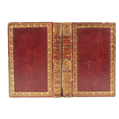 744 - With Engraved PlatesFine Binding: [Cromwell] Excursions through Ireland - Province of Leinster, Vol.... 