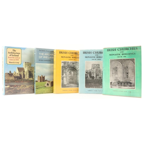 776 - Leask (H.G.) Irish Churches and Monastic Buildings, 3 vols., 4to Dundalk 1955, illus. etc.; Harbison... 