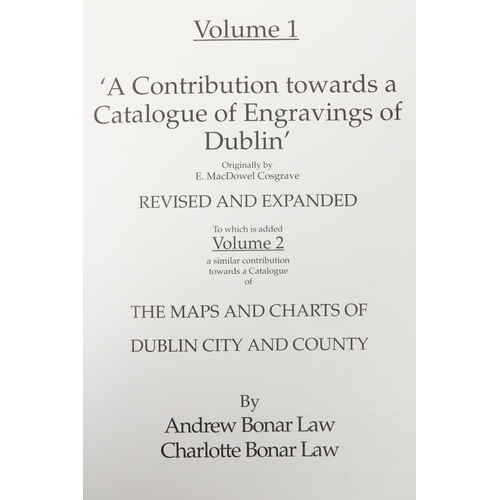 790 - Maps etc:  Bonar Law (A.) The Printed Maps of Ireland 1612-1850, folio Dublin 1997; also A Contribut... 