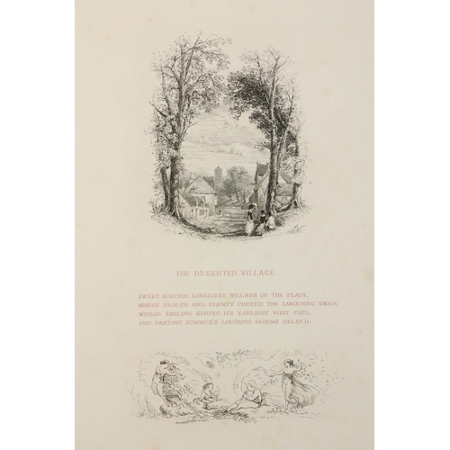 794 - The Etching Club: Goldsmith (Oliver) The Deserted Village, lg. atlas folio Lond. 1841. Etched title,... 