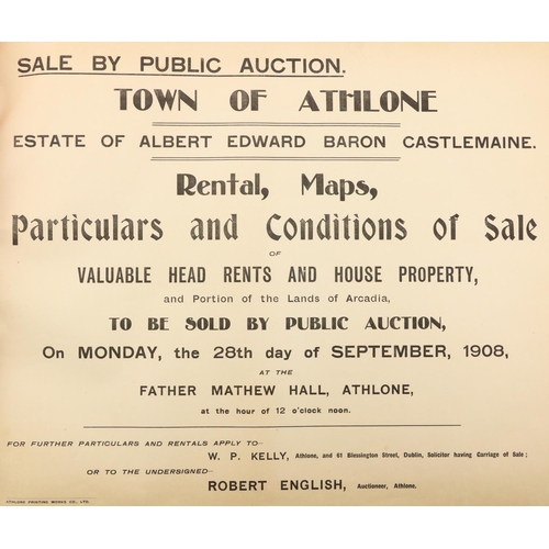 809 - The Castlemaine Property, Co. WestmeathAthlone Property Sale Catalogues: Town of Athlone - Estate of... 