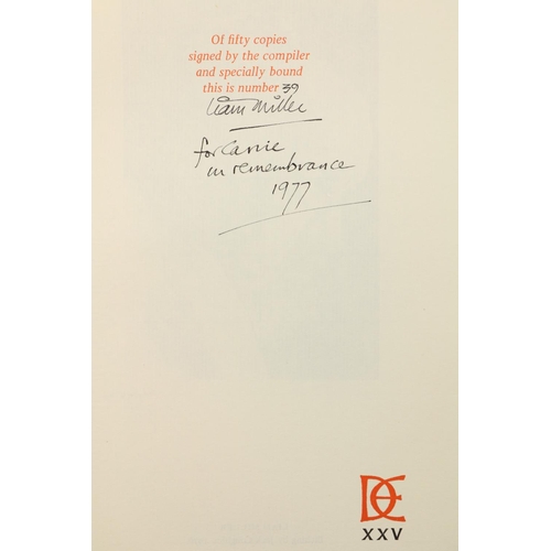 762 - One of 50 Copies SignedMiller (Liam) Dolmen XXV, 8vo, D. (Dolmen Editions) 1976, Signed Ltd. Edn. NO... 