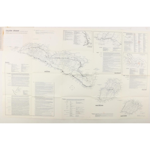 765 - Maps: Irish, Robinson (Tim) a set of three folding maps of The Burren, OIleáin Arann and Connemara, ... 