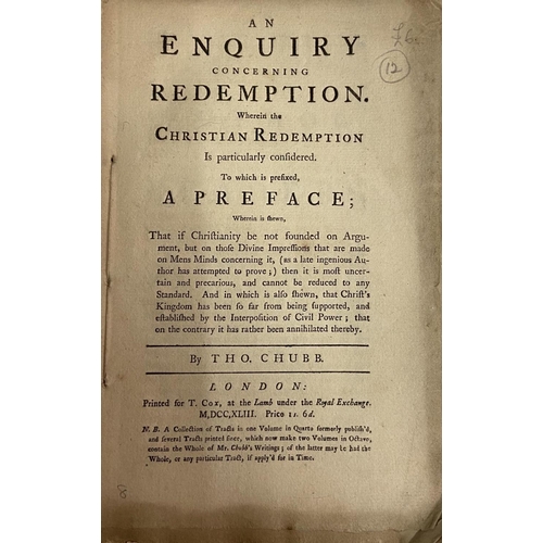 819 - Pamphlets: 1. [Cuppe (P.)] Heaven Open to All Men; or,.. By Scripture and Reason, That All Men shall... 