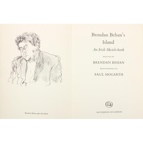 828 - Behan (Brendan) Brendan Behan's Island - An Irish Sketch Book, 8vo L. (Hutchinson) Proof Copy, illus... 